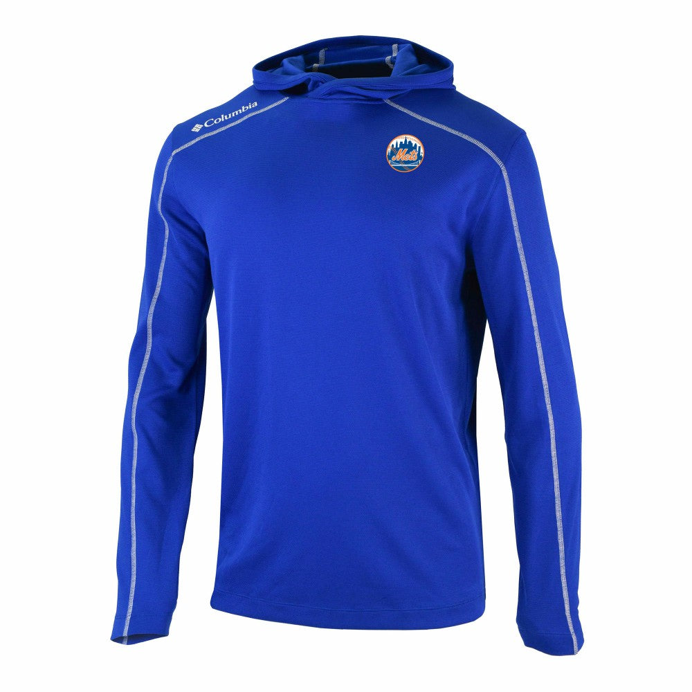 New York Mets Columbia Omni-Wick Shotgun Pullover Hoodie - Royal - Columbia Discount