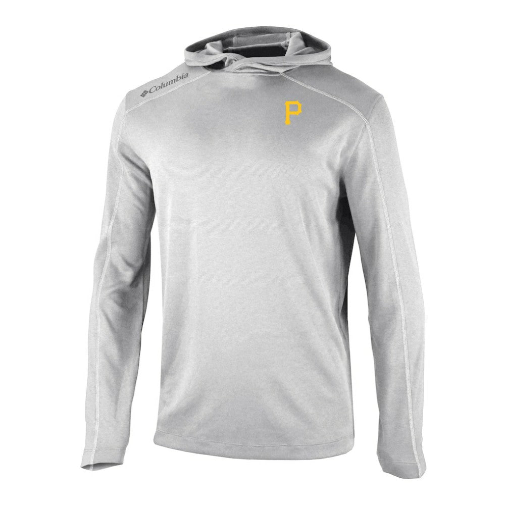 Pittsburgh Pirates Columbia Omni-Wick Shotgun Pullover Hoodie - Gray - Columbia Sale