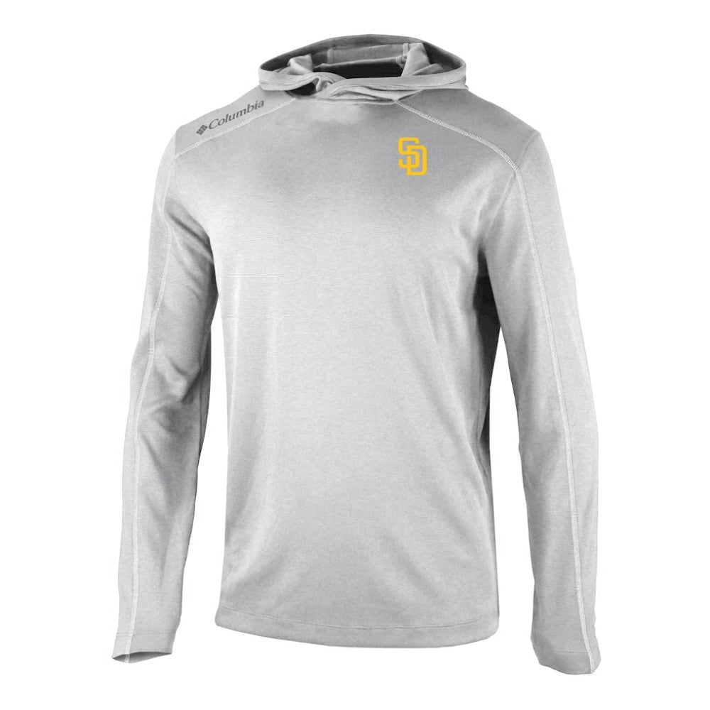 San Diego Padres Columbia Omni-Wick Shotgun Pullover Hoodie - Gray - Columbia Lifestyle