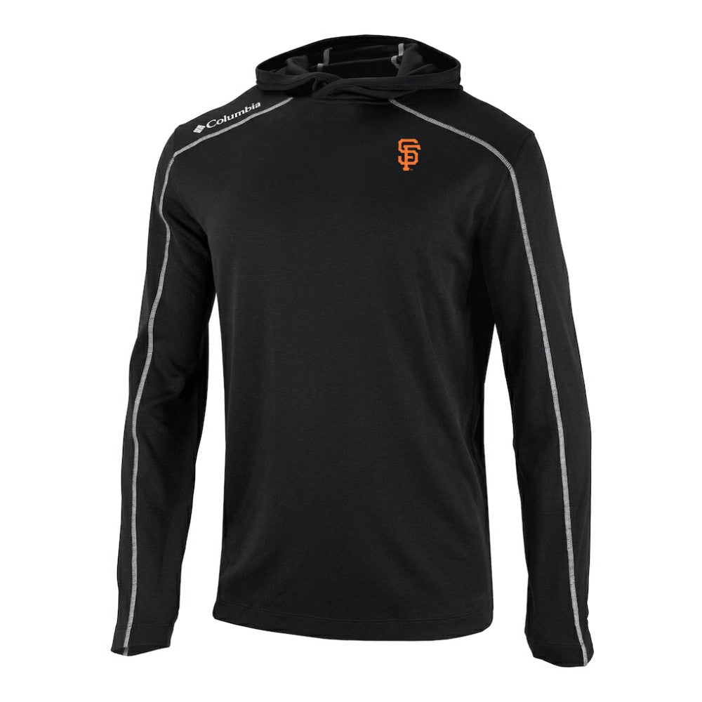 San Francisco Giants Columbia Omni-Wick Shotgun Pullover Hoodie - Black - Columbia Sale