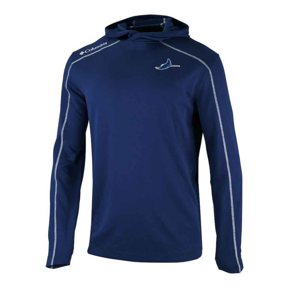 Tampa Bay Rays Columbia Omni-Wick Shotgun Pullover Hoodie - Navy - Columbia Sale