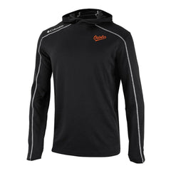 Baltimore Orioles Columbia Omni-Wick Shotgun Pullover Hoodie - Black - Columbia Lifestyle