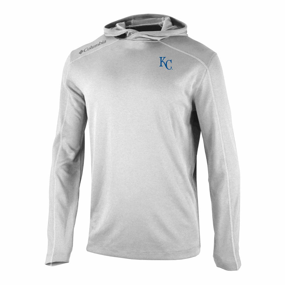 Kansas City Royals Columbia Omni-Wick Shotgun Pullover Hoodie - Gray - Columbia Discount