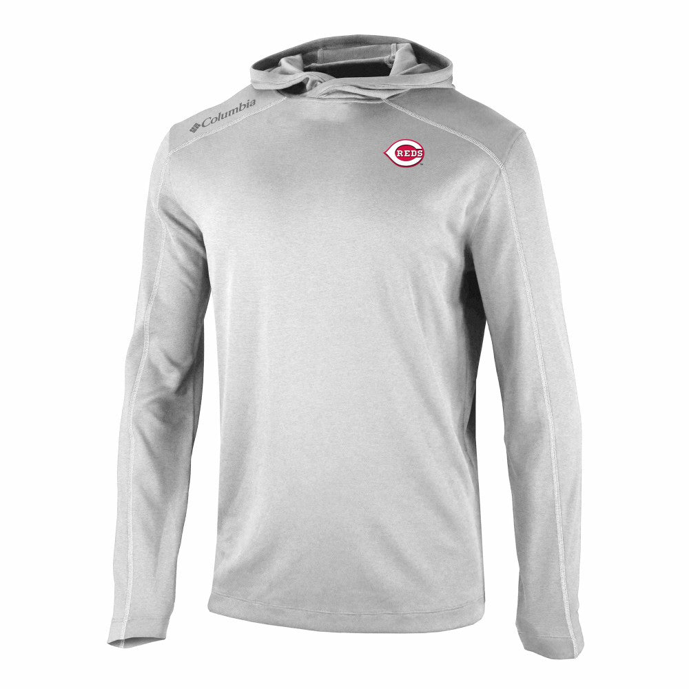 Cincinnati Reds Columbia Omni-Wick Shotgun Pullover Hoodie - Gray - Columbia Online