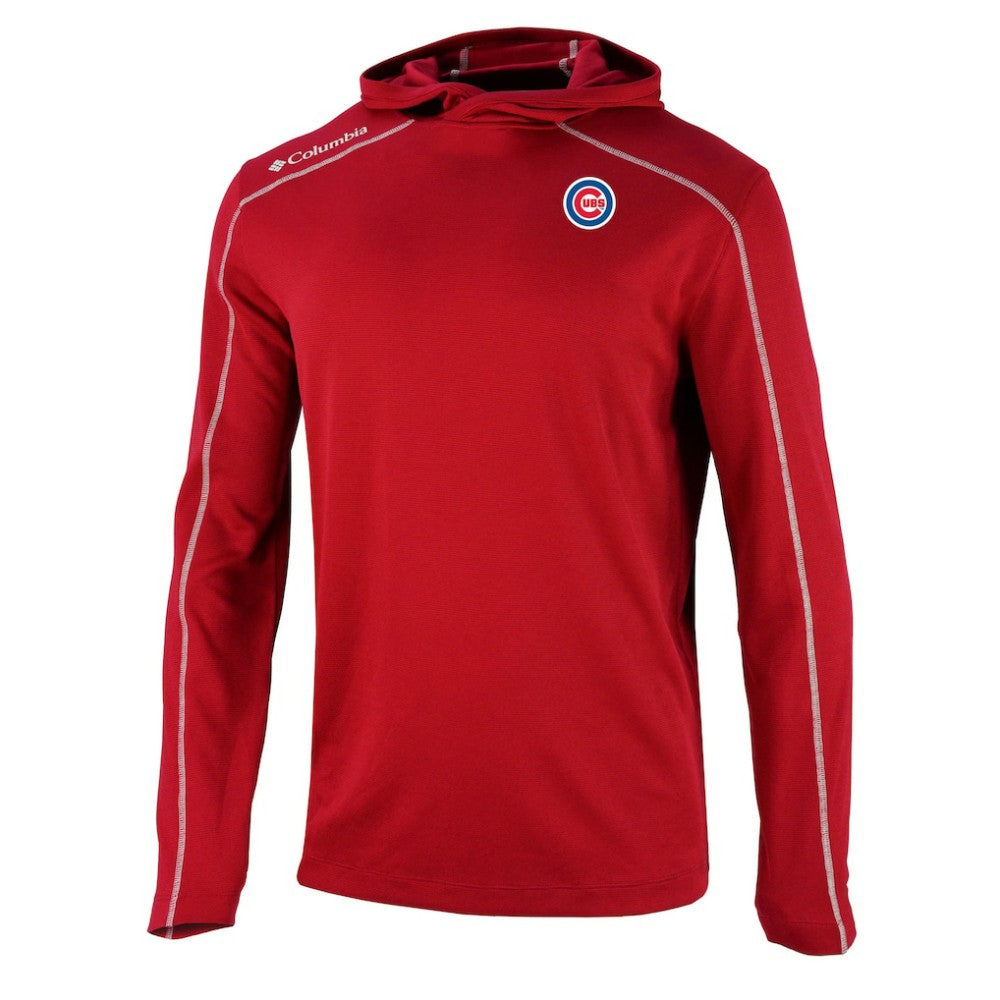 Chicago Cubs Columbia Omni-Wick Shotgun Pullover Hoodie - Red - Columbia Discount
