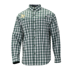 Athletics Columbia Super Tamiami Omni-Shade Long Sleeve Button-Down Shirt - Green - Columbia Sale