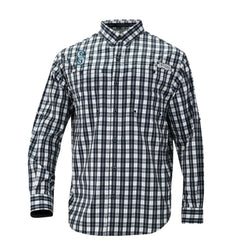 Seattle Mariners Columbia Super Tamiami Omni-Shade Long Sleeve Button-Down Shirt - Navy - Columbia Online