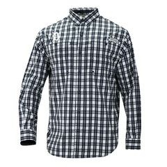 Detroit Tigers Columbia Super Tamiami Omni-Shade Long Sleeve Button-Down Shirt - Navy - Columbia on Sale