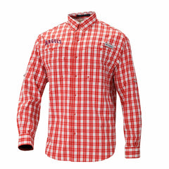 Los Angeles Angels Columbia Super Tamiami Omni-Shade Long Sleeve Button-Down Shirt - Red - Columbia Sale