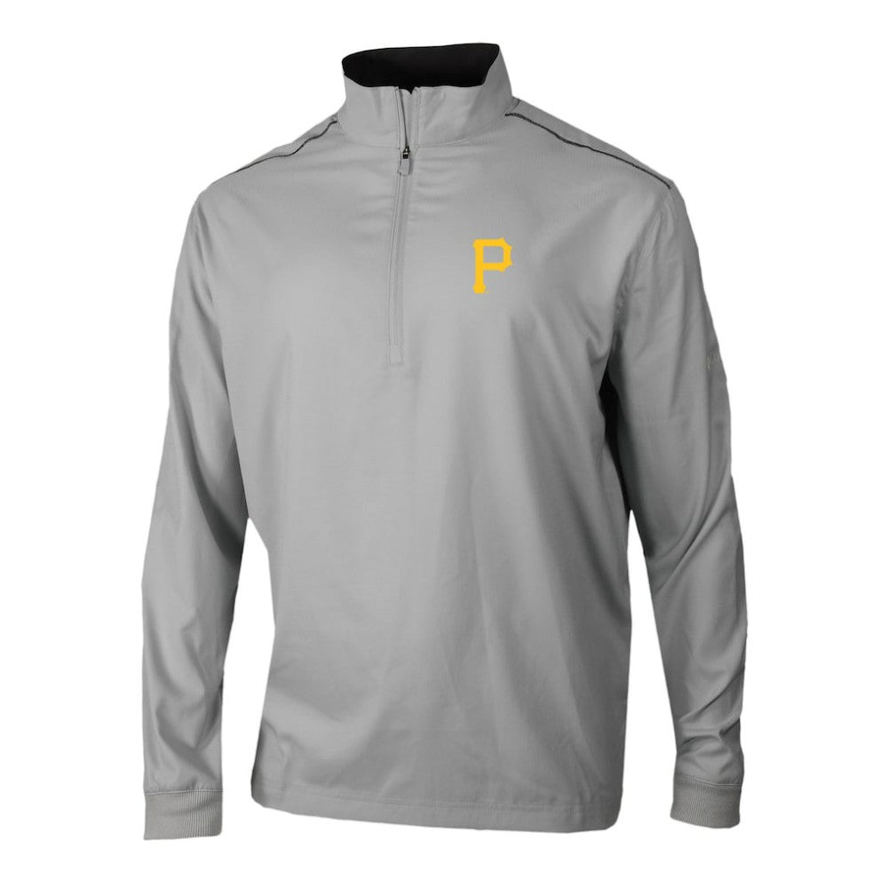 Pittsburgh Pirates Columbia Omni-Wick Bogey's Paradise Quarter-Zip Pullover - Gray - Columbia Sale