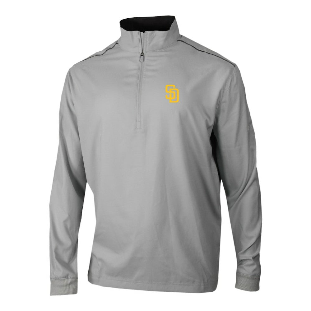 San Diego Padres Columbia Omni-Wick Bogey's Paradise Quarter-Zip Pullover - Gray - Columbia Discount