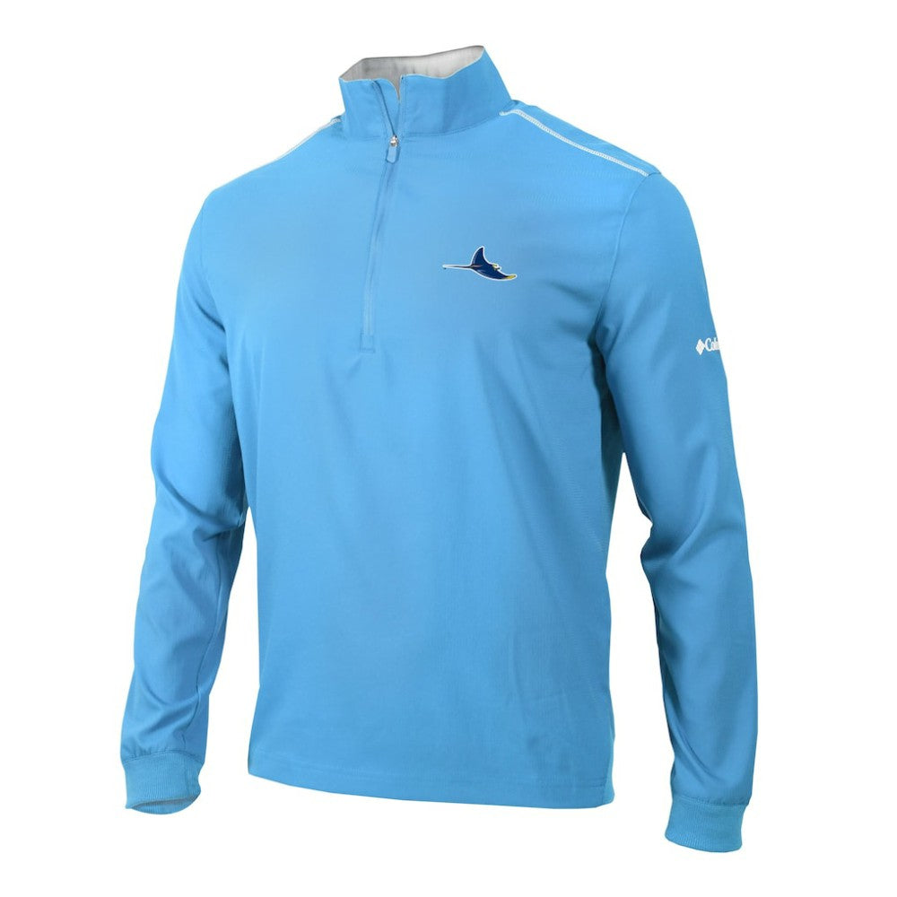 Tampa Bay Rays Columbia Omni-Wick Bogey's Paradise Quarter-Zip Pullover - Light Blue - Columbia Online