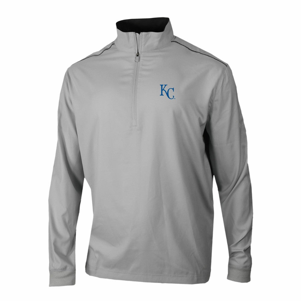Kansas City Royals Columbia Omni-Wick Bogey's Paradise Quarter-Zip Pullover - Gray - Columbia Lifestyle