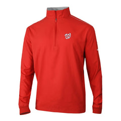 Washington Nationals Columbia Omni-Wick Bogey's Paradise Quarter-Zip Pullover - Red - Columbia Discount