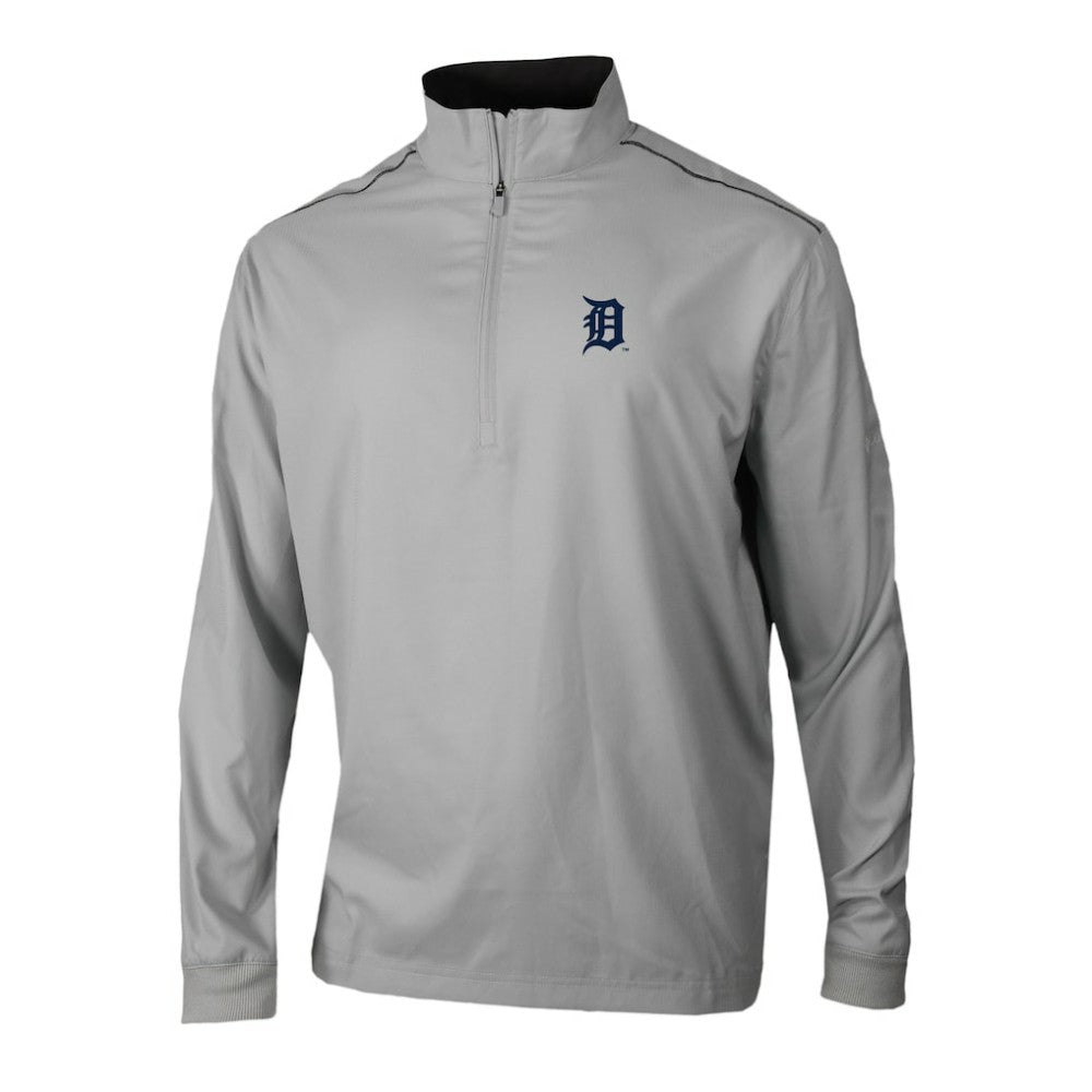 Detroit Tigers Columbia Omni-Wick Bogey's Paradise Quarter-Zip Pullover - Gray - Columbia Sale