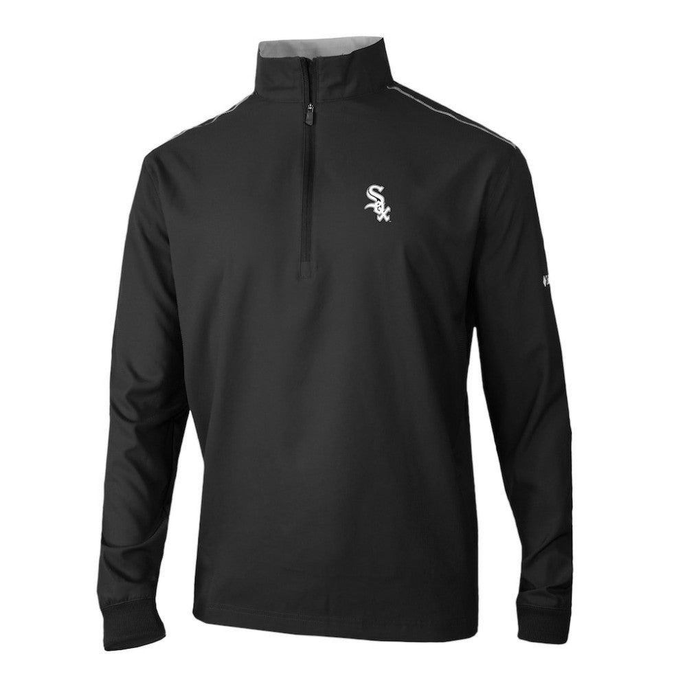 Chicago White Sox Columbia Omni-Wick Bogey's Paradise Quarter-Zip Pullover - Black - Columbia Sale