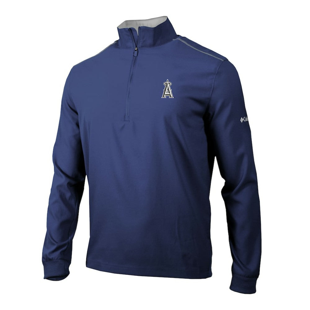 Los Angeles Angels Columbia Omni-Wick Bogey's Paradise Quarter-Zip Pullover - Navy - Columbia Discount