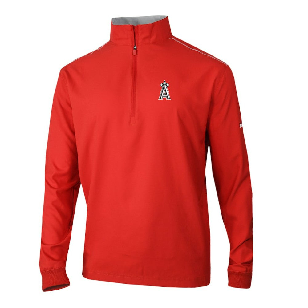 Los Angeles Angels Columbia Omni-Wick Bogey's Paradise Quarter-Zip Pullover - Red - Columbia Online
