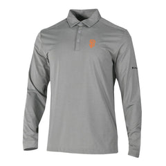 San Francisco Giants Columbia Omni-Wick Pin High Long Sleeve Polo - Gray - Columbia Lifestyle