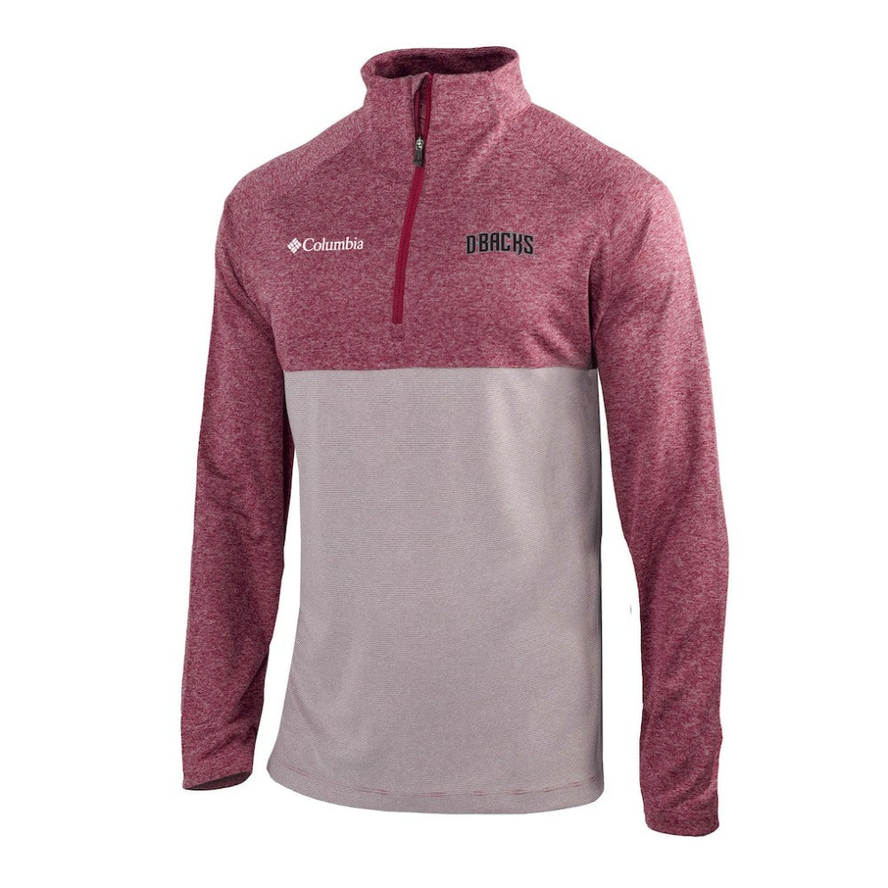 Arizona Diamondbacks Columbia Omni-Wick Raglan Rockin' It Quarter-Zip Pullover - Red - Columbia on Sale
