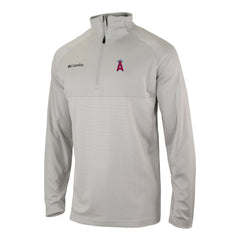 Los Angeles Angels Columbia Omni-Wick Raglan Rockin' It Quarter-Zip Pullover - Gray - Columbia Sale