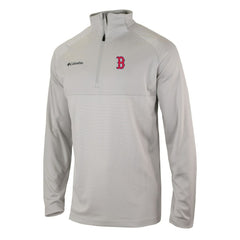 Boston Red Sox Columbia Omni-Wick Raglan Rockin' It Quarter-Zip Pullover - Gray - Columbia Online