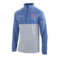Chicago Cubs Columbia Omni-Wick Raglan Rockin' It Quarter-Zip Pullover - Royal - Columbia Lifestyle