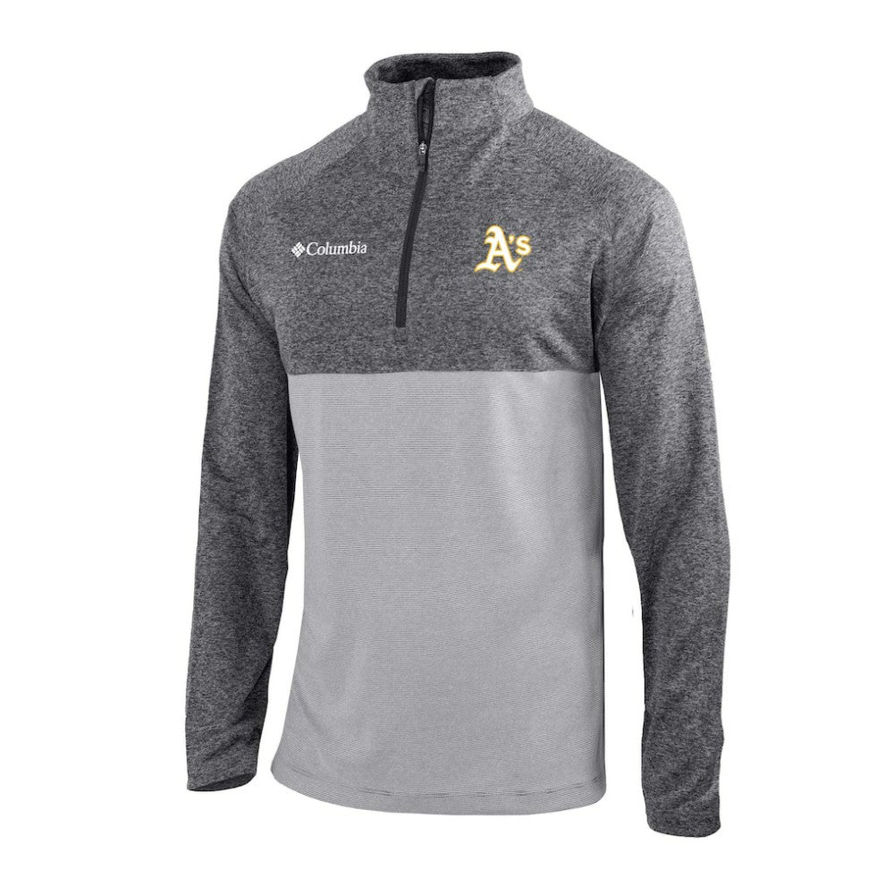 Athletics Columbia Omni-Wick Raglan Rockin' It Quarter-Zip Pullover - Gray - Columbia Sale