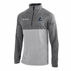 Miami Marlins Columbia Omni-Wick Raglan Rockin' It Quarter-Zip Pullover - Gray - Columbia Online