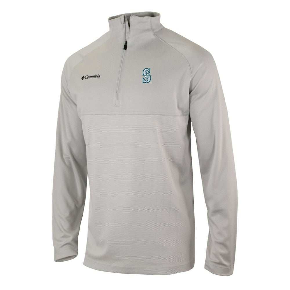 Seattle Mariners Columbia Omni-Wick Raglan Rockin' It Quarter-Zip Pullover - Gray - Columbia Online