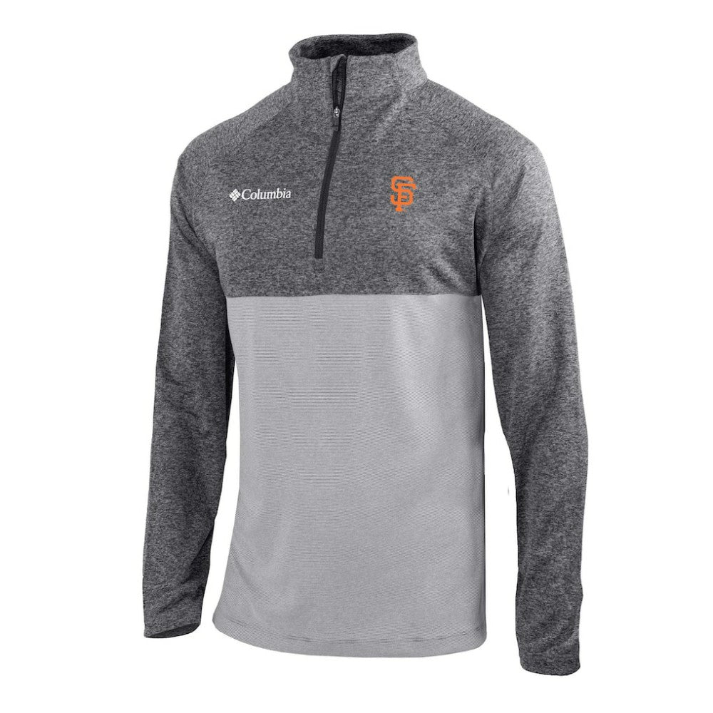 San Francisco Giants Columbia Omni-Wick Raglan Rockin' It Quarter-Zip Pullover - Gray - Columbia on Sale