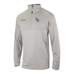 Tampa Bay Rays Columbia Omni-Wick Raglan Rockin' It Quarter-Zip Pullover - Gray - Columbia Discount