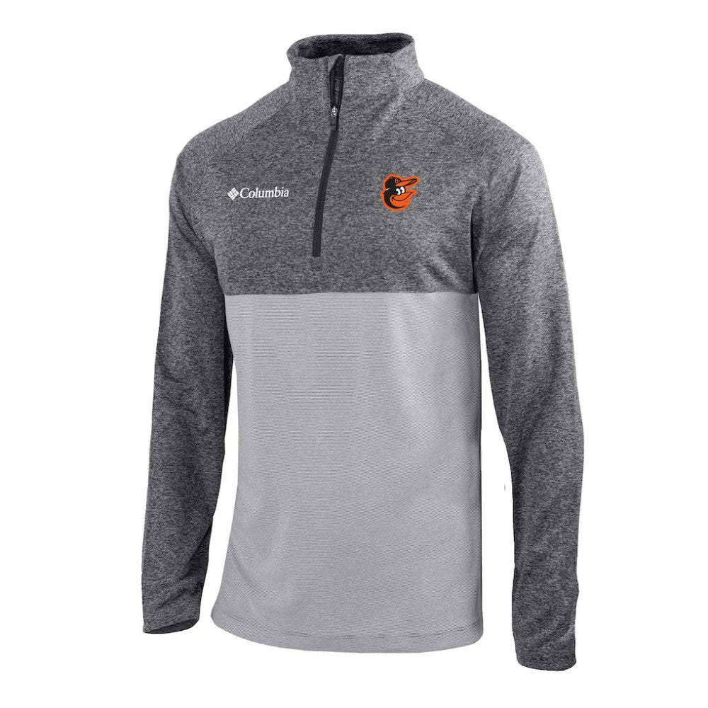 Baltimore Orioles Columbia Omni-Wick Raglan Rockin' It Quarter-Zip Pullover - Gray - Columbia on Sale