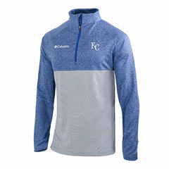 Kansas City Royals Columbia Omni-Wick Raglan Rockin' It Quarter-Zip Pullover - Royal - Columbia Discount