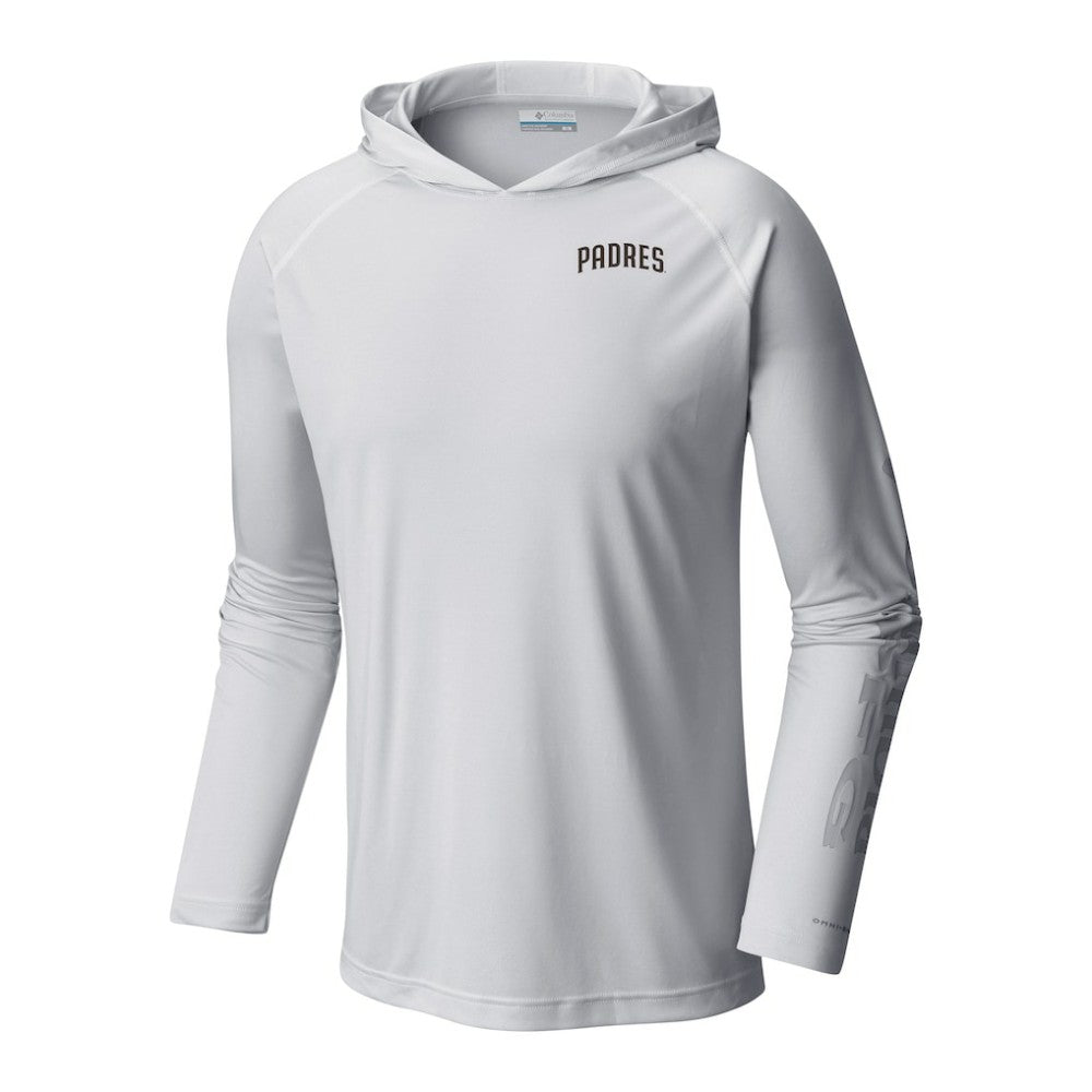 San Diego Padres Columbia Terminal Tackle Omni-Shade Pullover Hoodie - White - Columbia Discount
