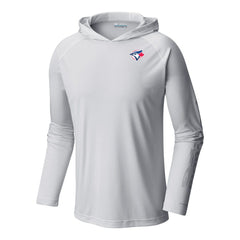 Toronto Blue Jays Columbia Terminal Tackle Omni-Shade Pullover Hoodie - White - Columbia Sale