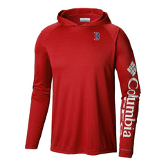 Boston Red Sox Columbia Terminal Tackle Omni-Shade Pullover Hoodie - Red - Columbia Online