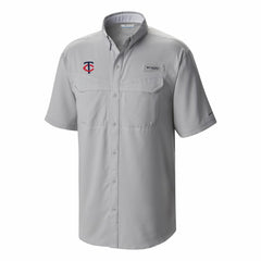 Minnesota Twins Columbia Omni-Wick Low Drag Offshore Button-Up Shirt - Gray - Columbia Discount