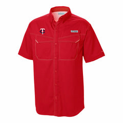 Minnesota Twins Columbia Omni-Wick Low Drag Offshore Button-Up Shirt - Red - Columbia Online
