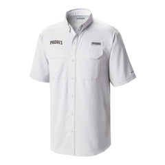 San Diego Padres Columbia Omni-Wick Low Drag Offshore Button-Up Shirt - Gray - Columbia Sale