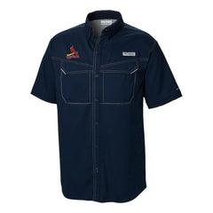 St. Louis Cardinals Columbia Omni-Wick Low Drag Offshore Button-Up Shirt - Navy - Columbia Online