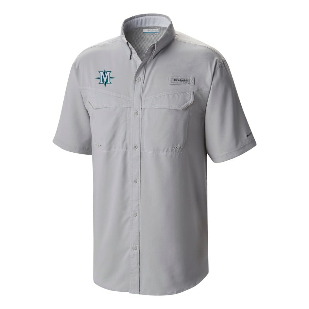 Seattle Mariners Columbia Omni-Wick Low Drag Offshore Button-Up Shirt - Gray - Columbia on Sale