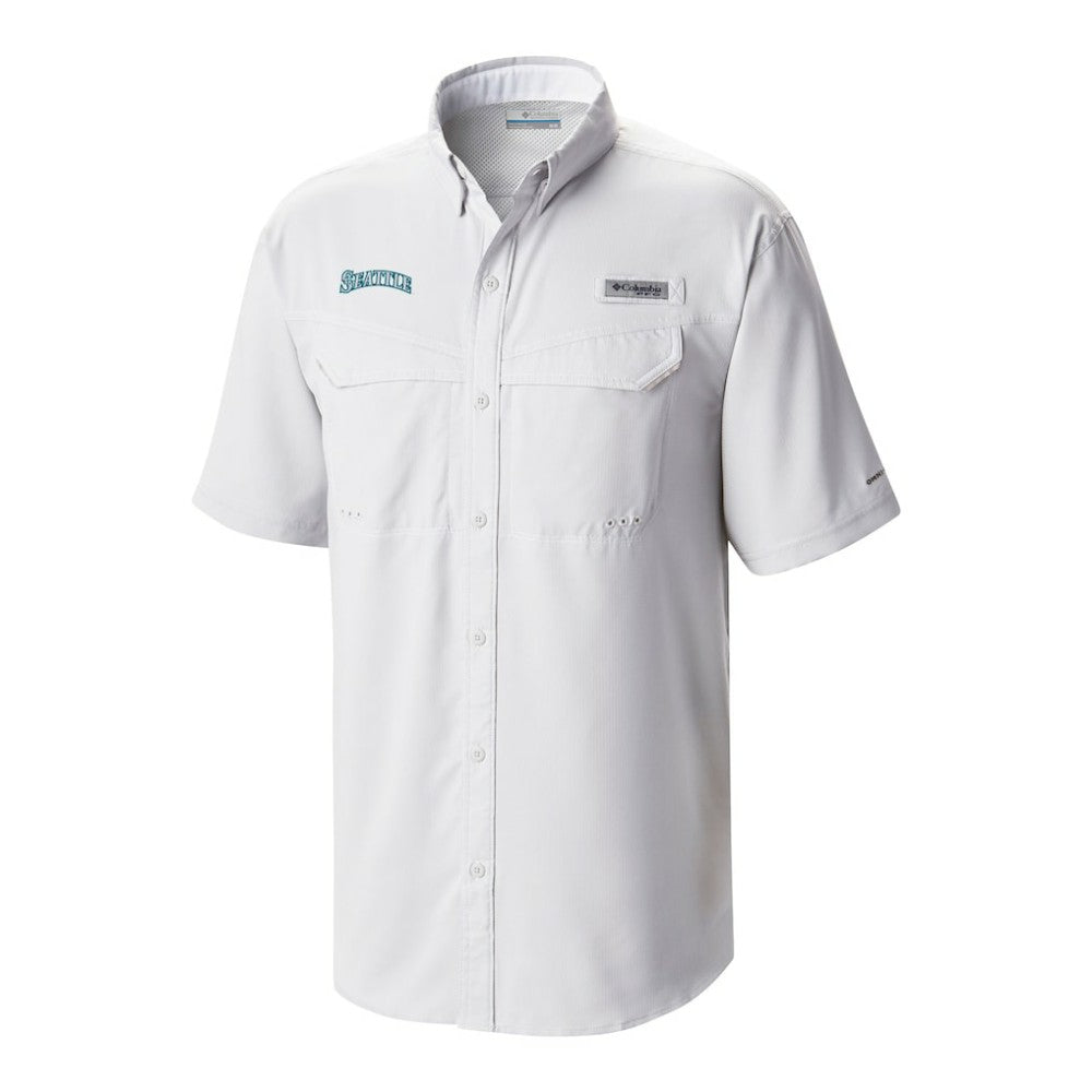 Seattle Mariners Columbia Omni-Wick Low Drag Offshore Button-Up Shirt - White - Columbia Discount