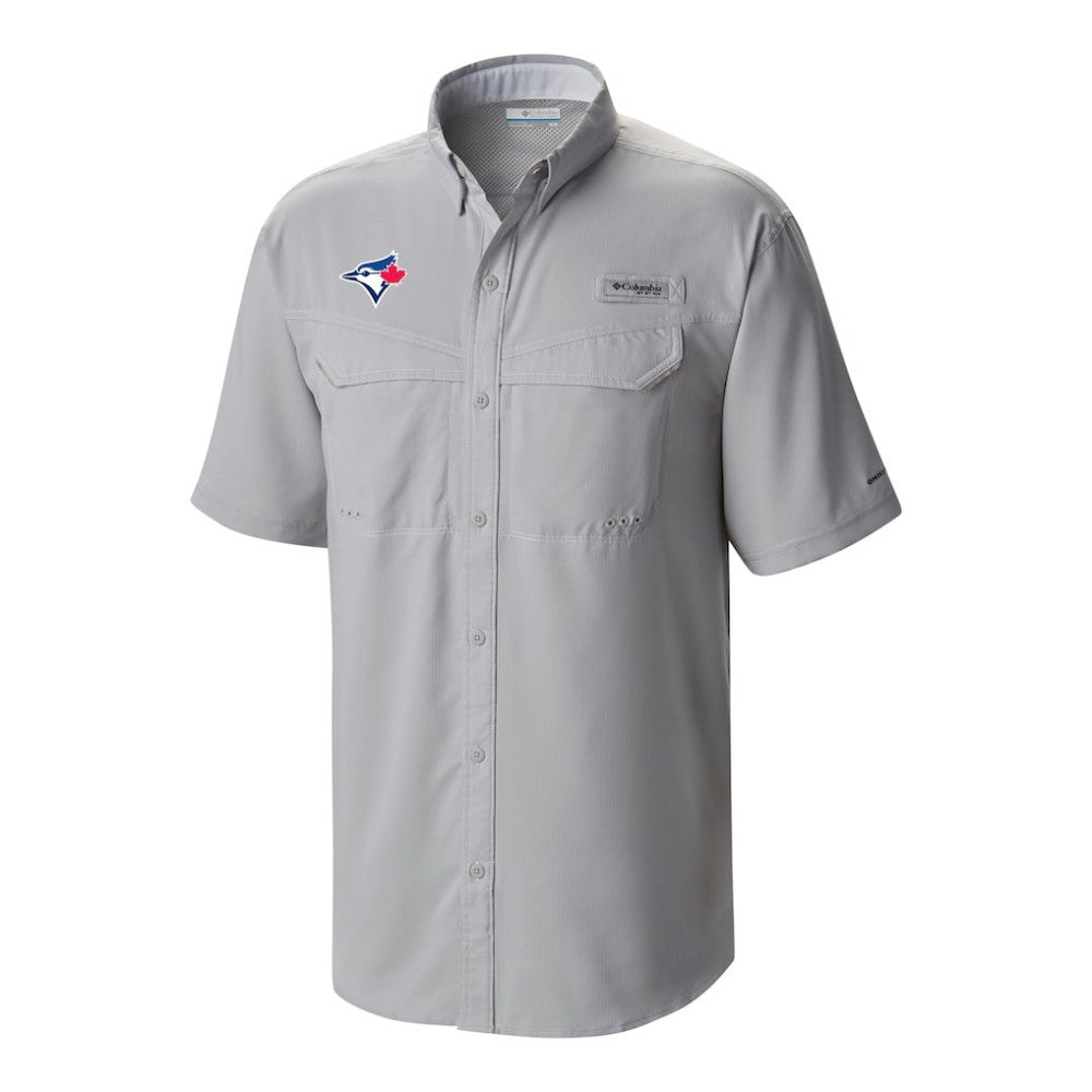 Toronto Blue Jays Columbia Omni-Wick Low Drag Offshore Button-Up Shirt - Gray - Columbia Sale