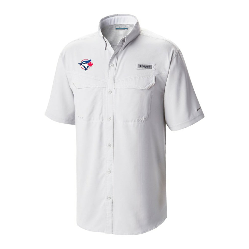 Toronto Blue Jays Columbia Omni-Wick Low Drag Offshore Button-Up Shirt - White - Columbia Lifestyle