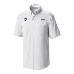 Toronto Blue Jays Columbia Omni-Wick Low Drag Offshore Button-Up Shirt - White - Columbia Lifestyle