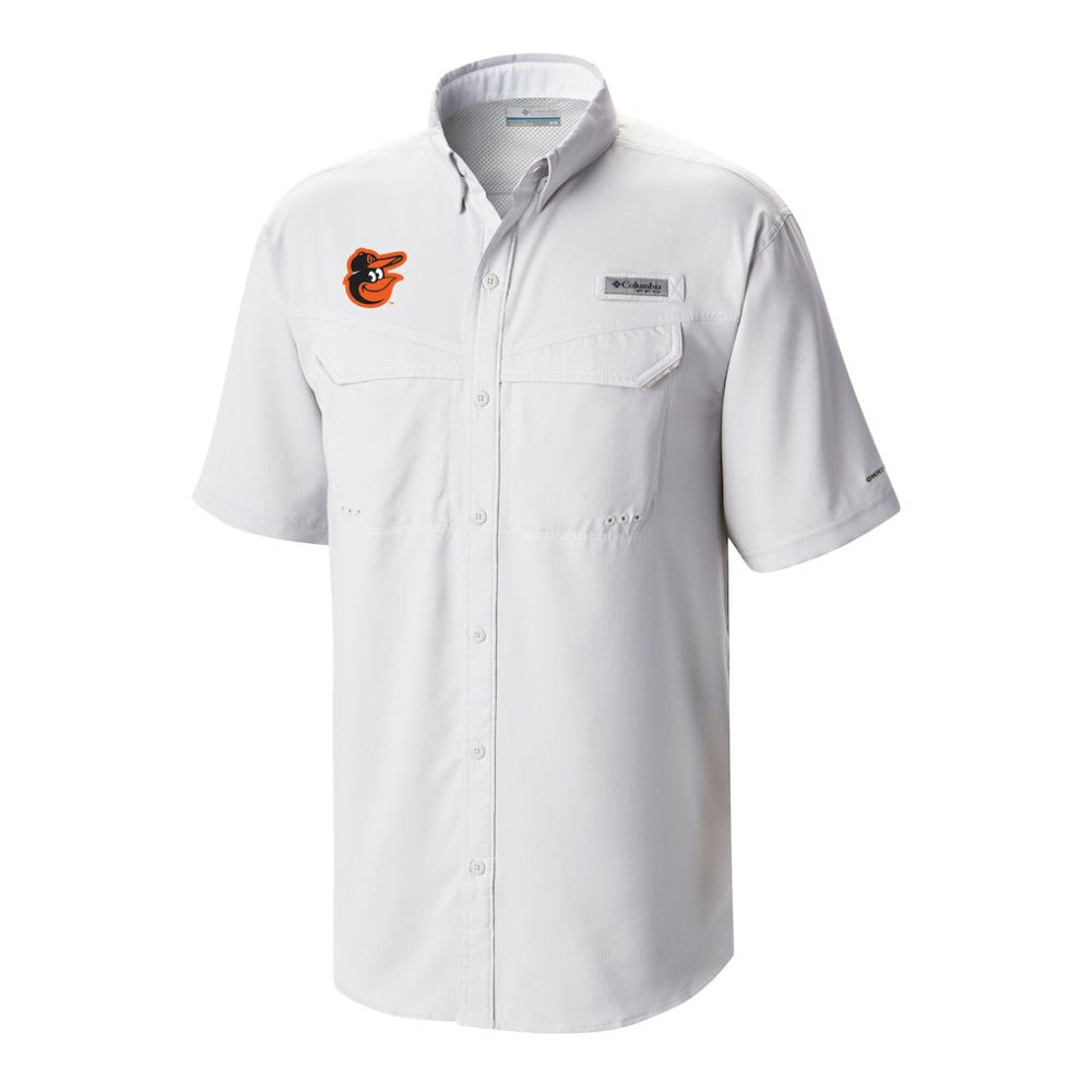Baltimore Orioles Columbia Omni-Wick Low Drag Offshore Button-Up Shirt - White - Columbia Online