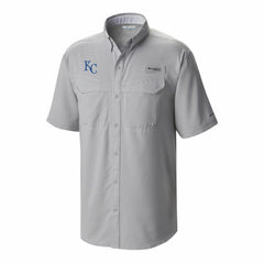 Kansas City Royals Columbia Omni-Wick Low Drag Offshore Button-Up Shirt - Gray - Columbia Sale