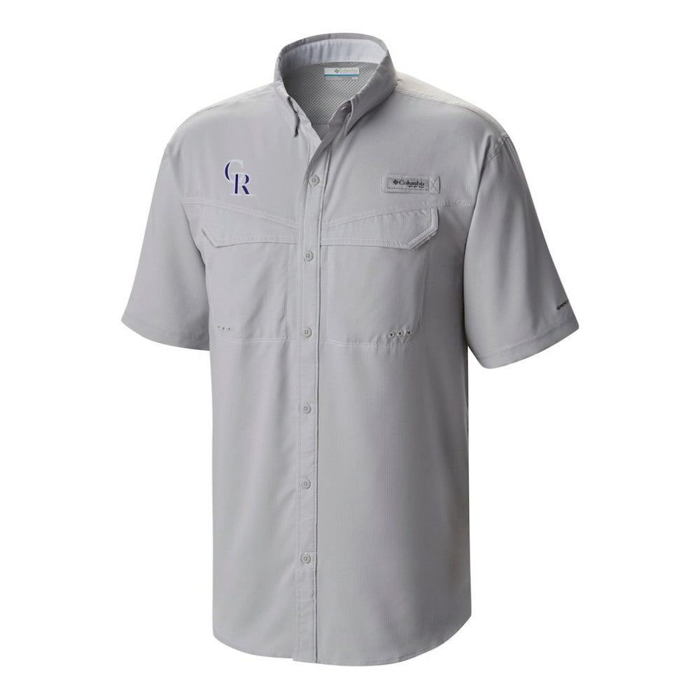 Colorado Rockies Columbia Omni-Wick Low Drag Offshore Button-Up Shirt - Gray - Columbia on Sale