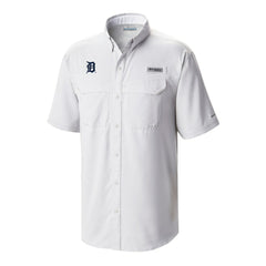 Detroit Tigers Columbia Omni-Wick Low Drag Offshore Button-Up Shirt - White - Columbia Lifestyle